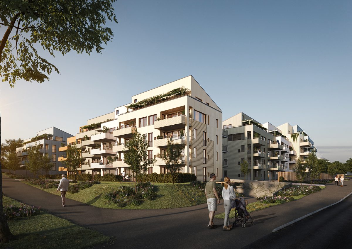 Justert størrelse bygg